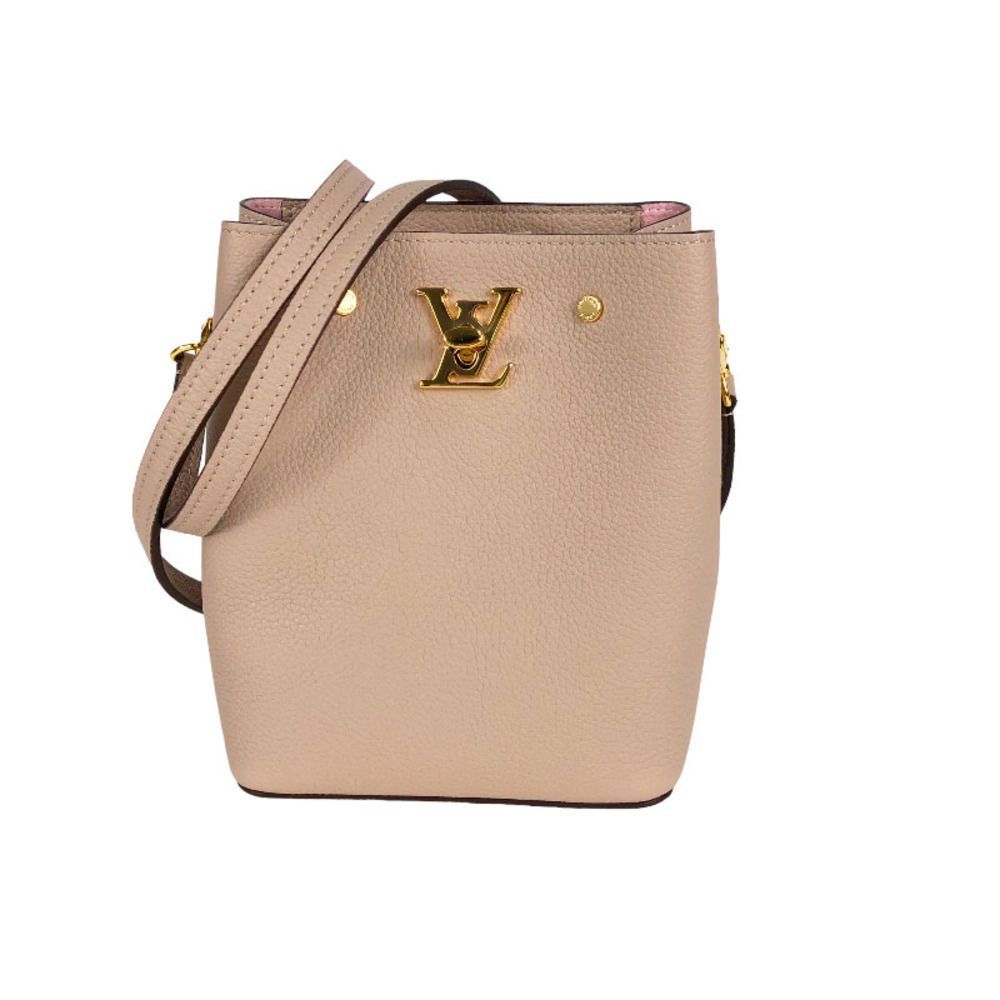 Louis Vuitton Nano Lock Me Greige Shoulder Bag